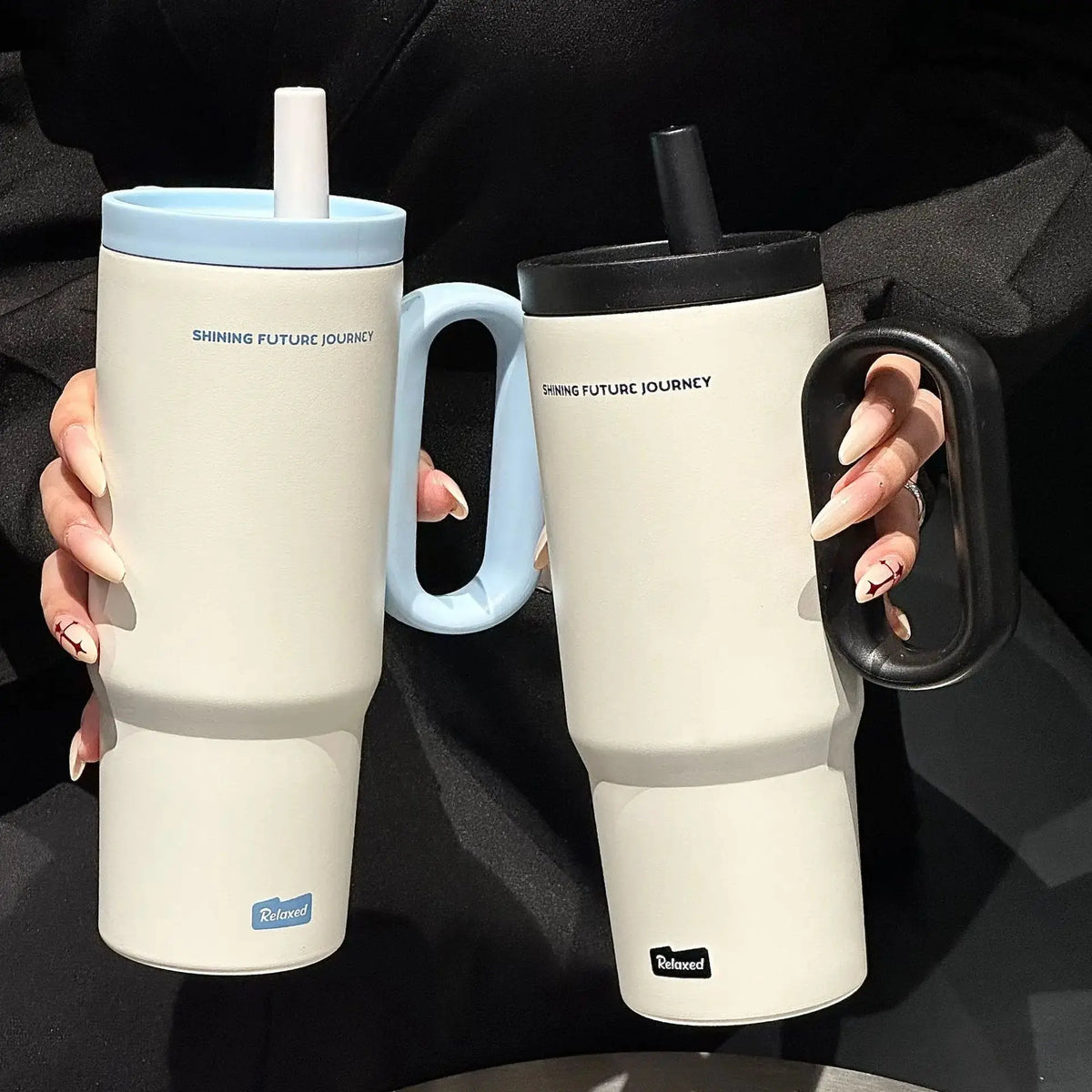 
Tumbler Thermos 720 ml avec paille pour café glacé