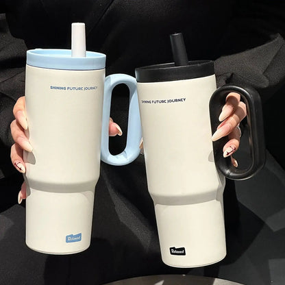 
Tumbler Thermos 720 ml avec paille pour café glacé