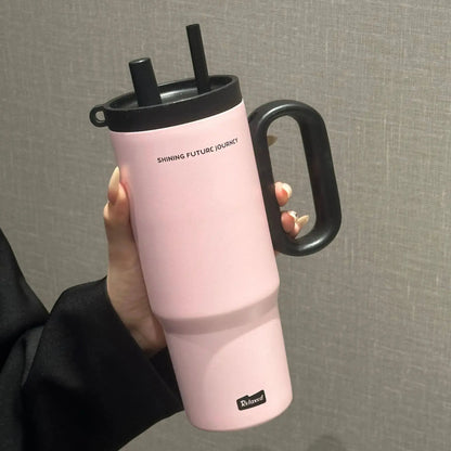 
Tumbler mug avec poignée pour déplacements et voyages