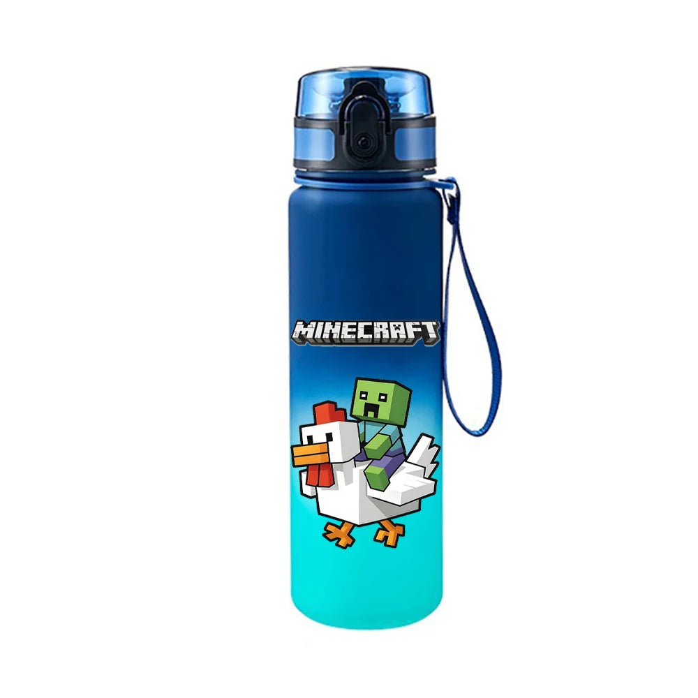 Bouteille d'eau Minecraft idéale pour le sport, la salle de fitness, le vélo et les activités de plein air.