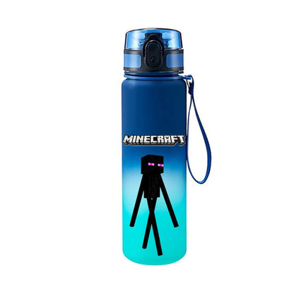 Gourde d'eau portable 650 ml pour rester hydraté pendant les activités quotidiennes.