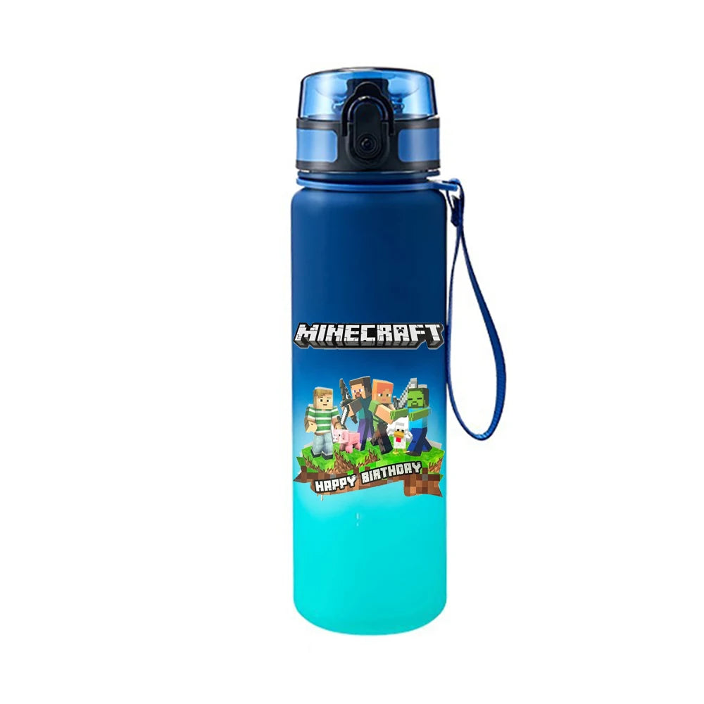 Gourde d'eau Minecraft parfaite pour accompagner les journées d'école, de travail ou de voyage.